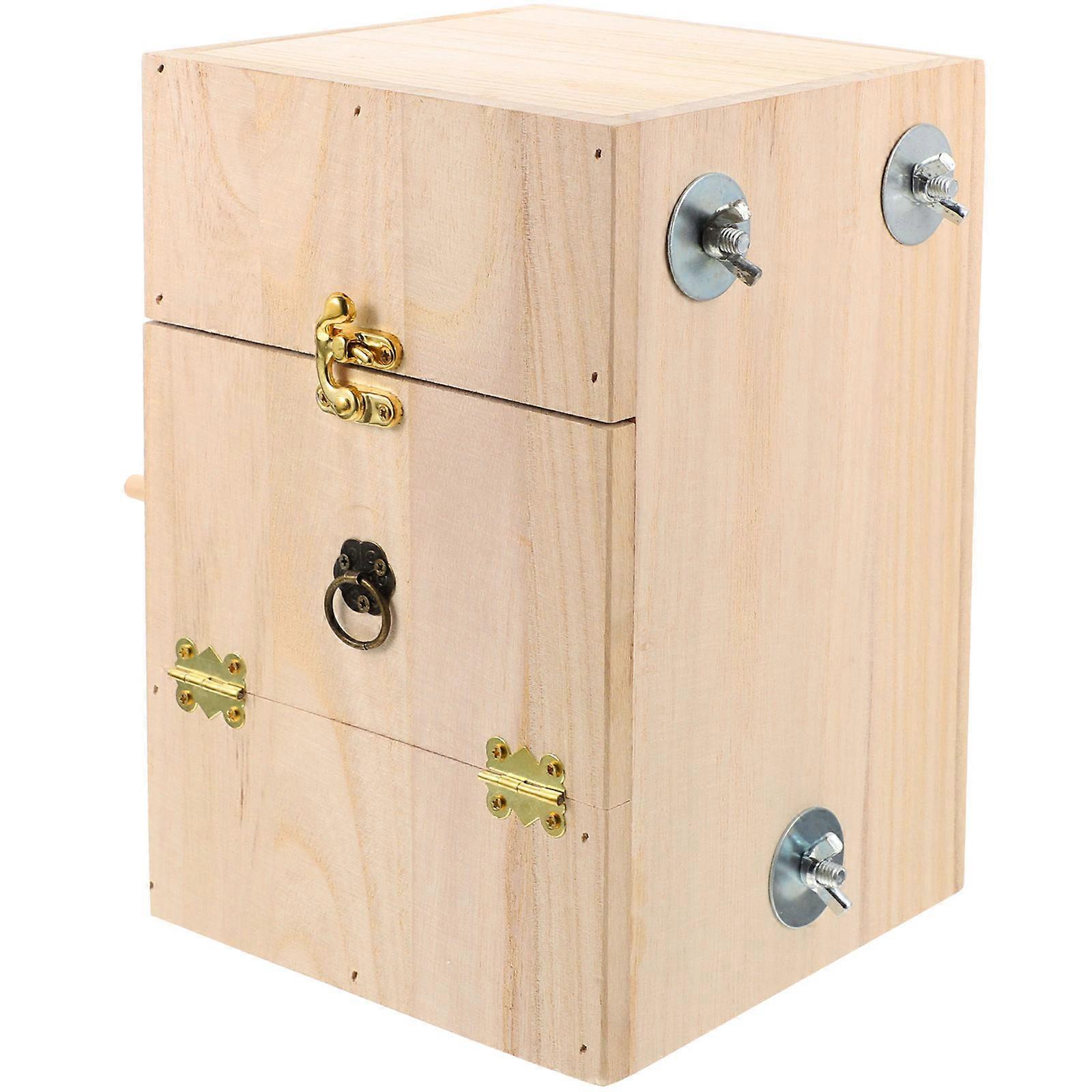 Small Square Bird Nest Box Durable & Safe Breeding House for Garden, Pet Shop, and Outdoor Nesting