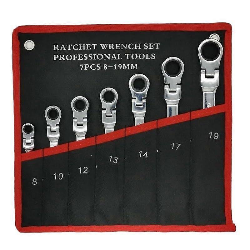 Combination Spanner Set, Ratchet Wrench, Hand Tools, Wrench Set, Universal Car Key Car Tools, Wrench Set (7 Pieces) 7 Pieces.