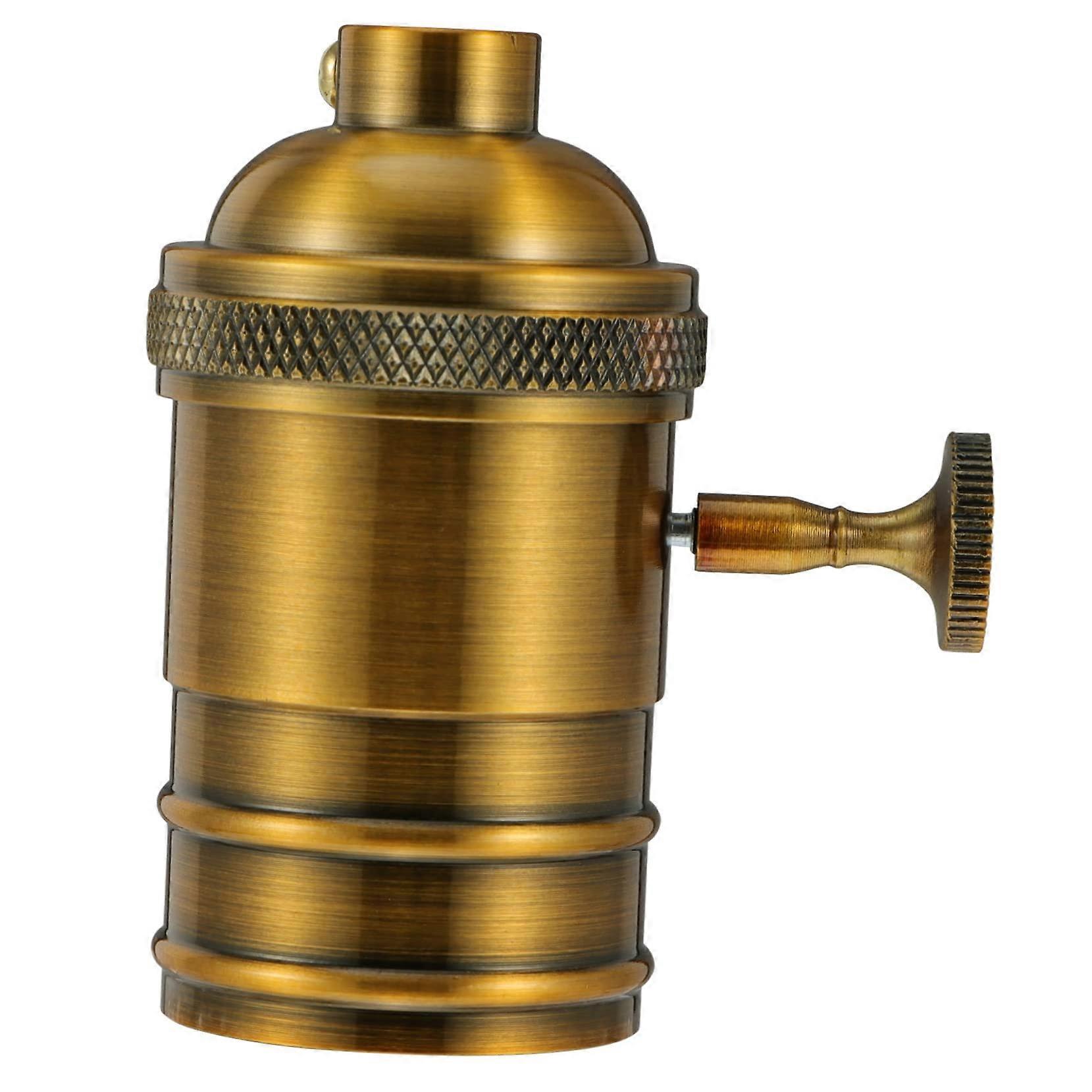 Retro Lamp Socket Die-Cast – Vintage Pendant Light Fixture Compatible with E27 Bulbs, Industrial Style, Easy Install