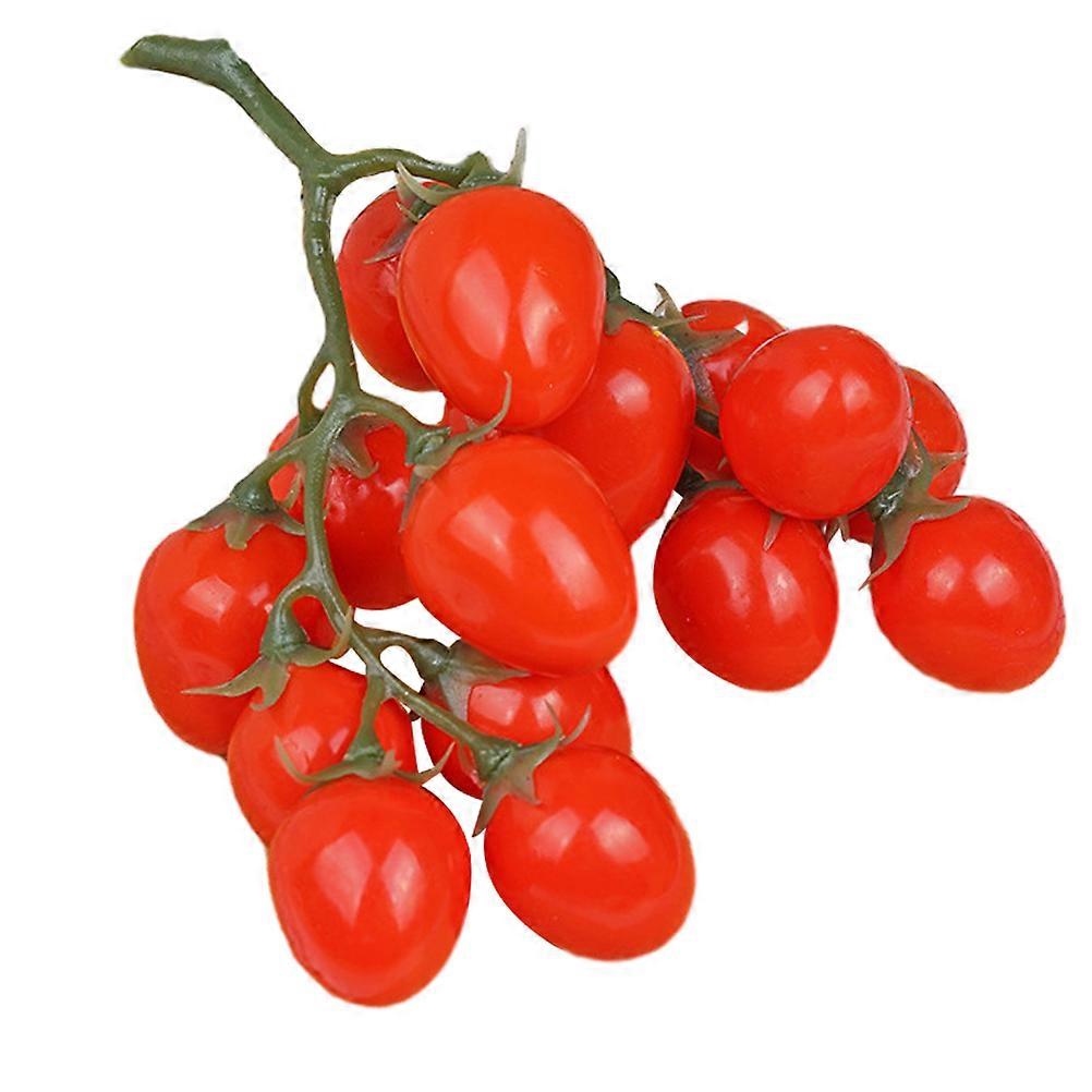 Foams Cherry Tomatoes Model Artificial Fruits For Kitchen Display 4X2X2CM 1 Set