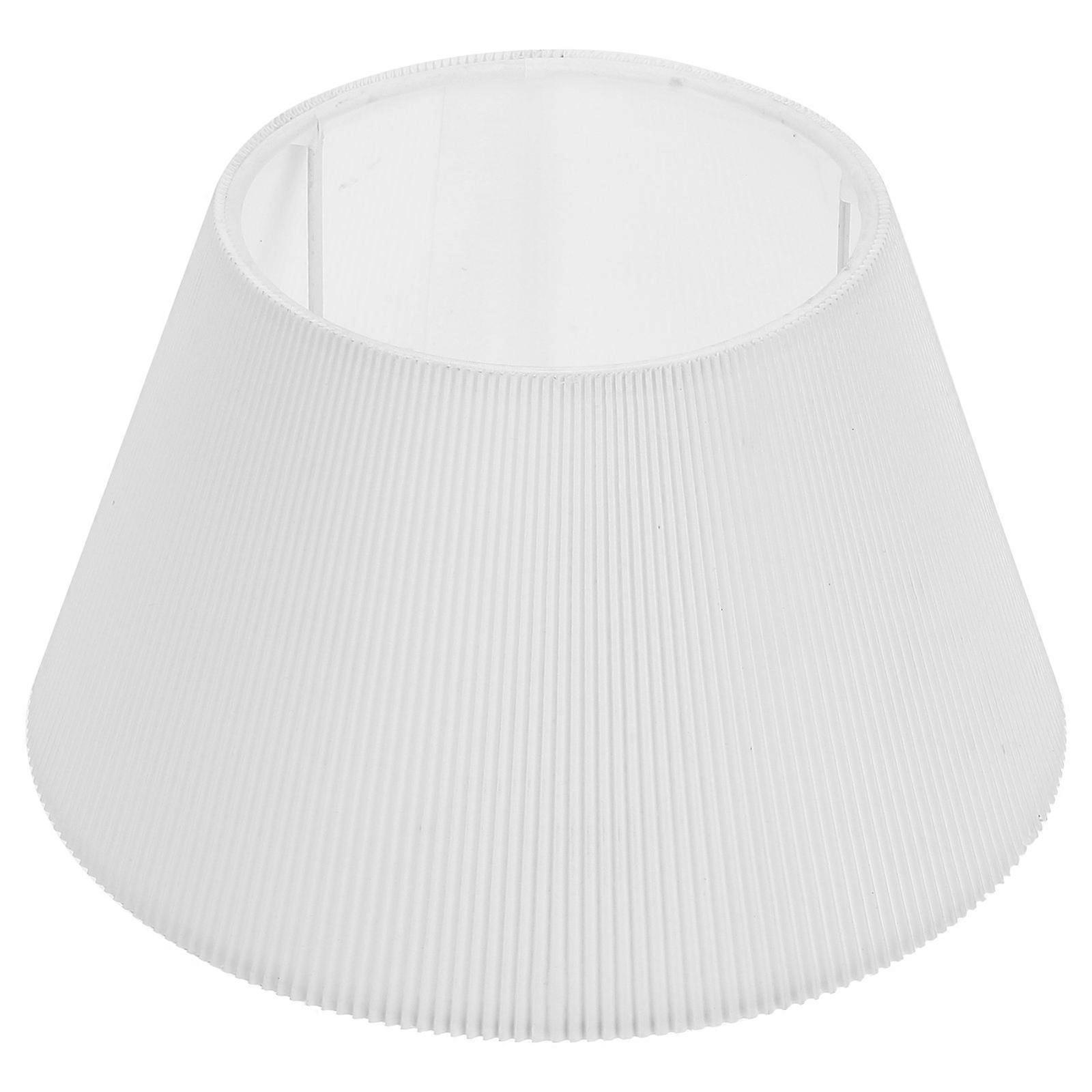 White Fabric Lamp Shade for Decor Modern Pleated Lamp Cover with Soft Light Effect