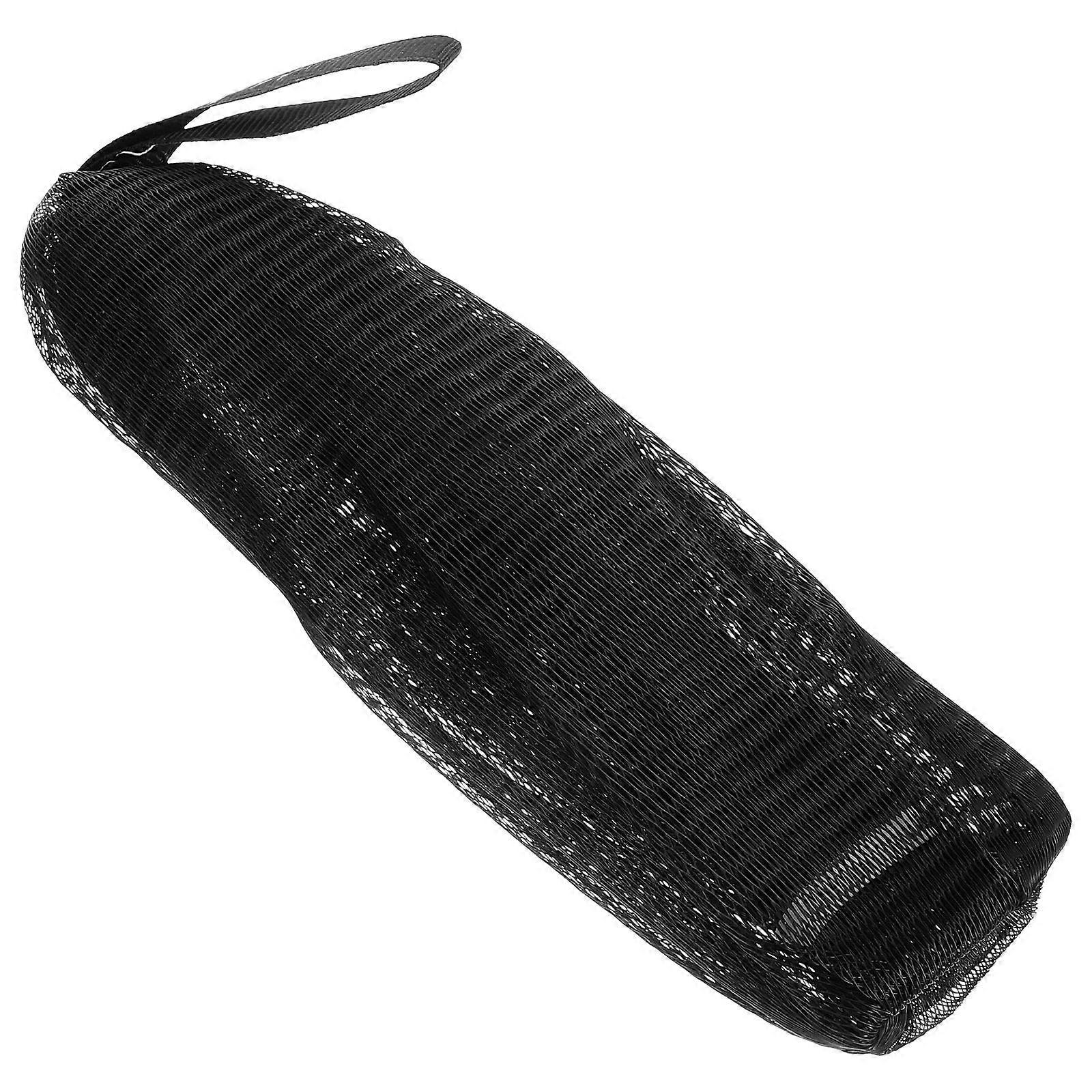Multi-layered Soap Pouch For Adults Bathing Black Color Rectangular Shape Foam Generation Function 1Pcs
