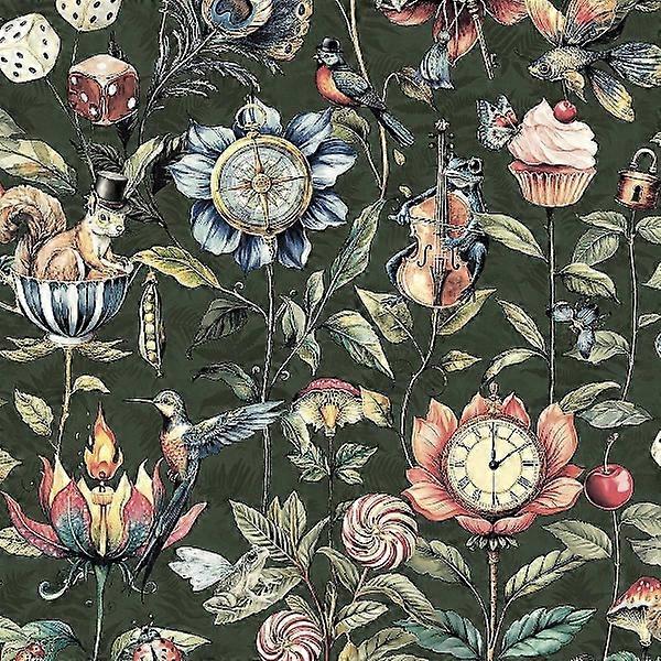 Curieux Créatures Fond d’écran Holden Vert Émeraude.