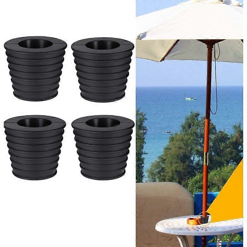 4 Pieces Umbrella Cone Base Stand, for Patio Table Hole Opening and Stability or Parasol Base Stand, Umbrella Stand, 1.5" Parasol