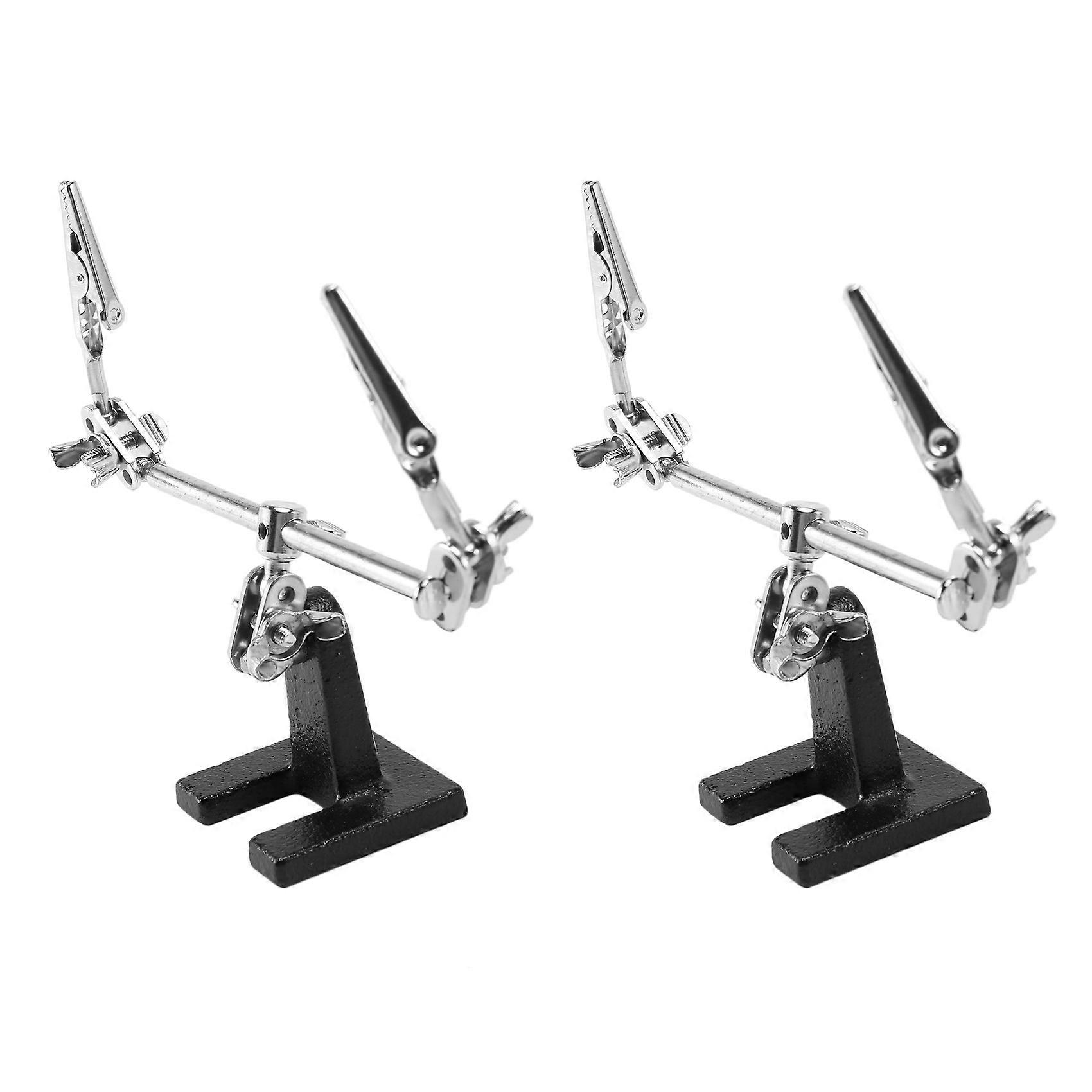 2X Third Hand Soldering Iron Stand Clamp Helping Hands Clip Tool PCB Holder Electrical Circuits Hobb