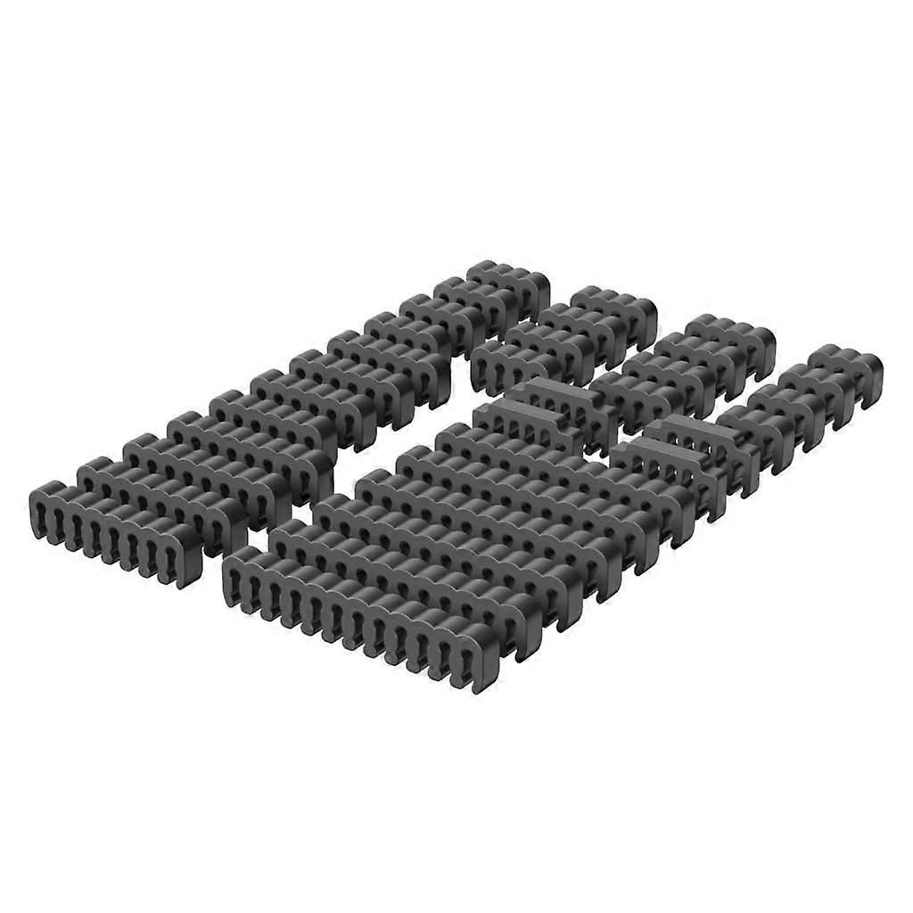 Power Cable Management Tool Set with 34 Acrylic Combs for Efficient Power Cables, Computer Wiring, Black