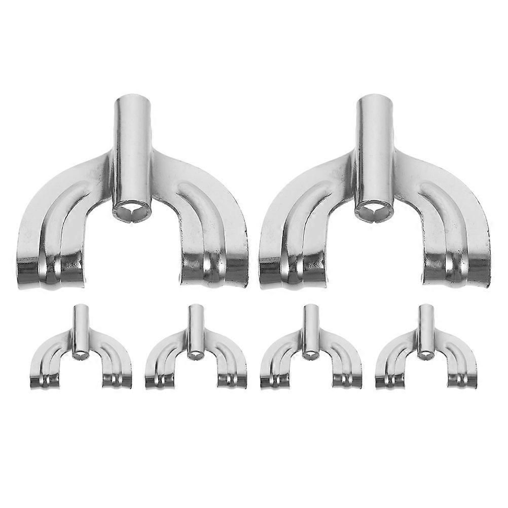 Drum Mount Claw Hooks Silver 5.50X5.50X2.00CM Replacement Part Outdoor Use 6Pcs