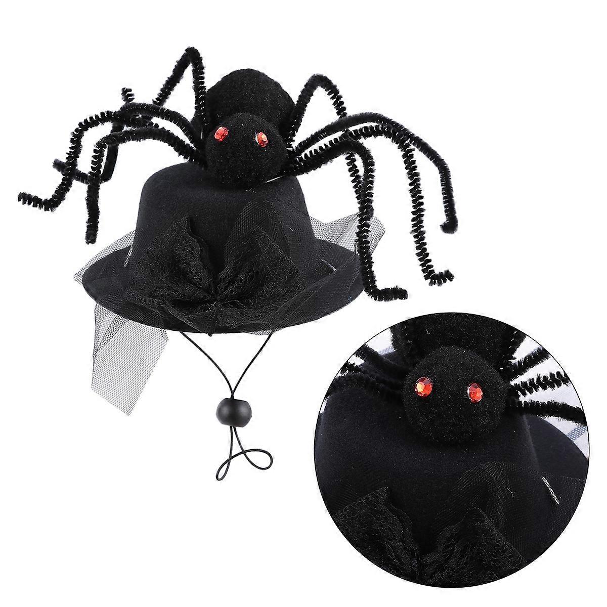Dog Hats For Small Dogs Pet Hat Spider Shape Halloween Photo Props 1Set