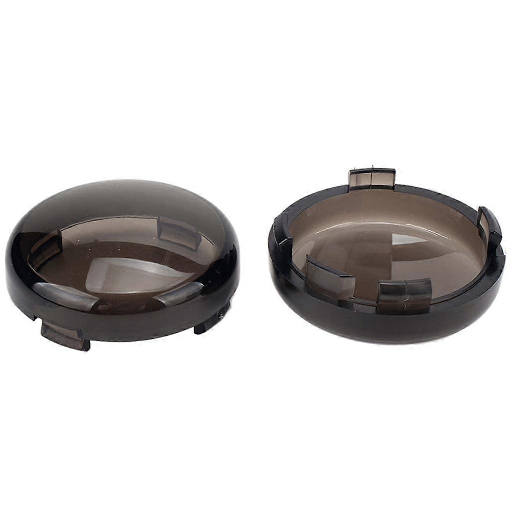 Lamp Covers 2-Pack For Motorcycle Indicators ABS Plastic Black Universal Fit Replacement Lenses