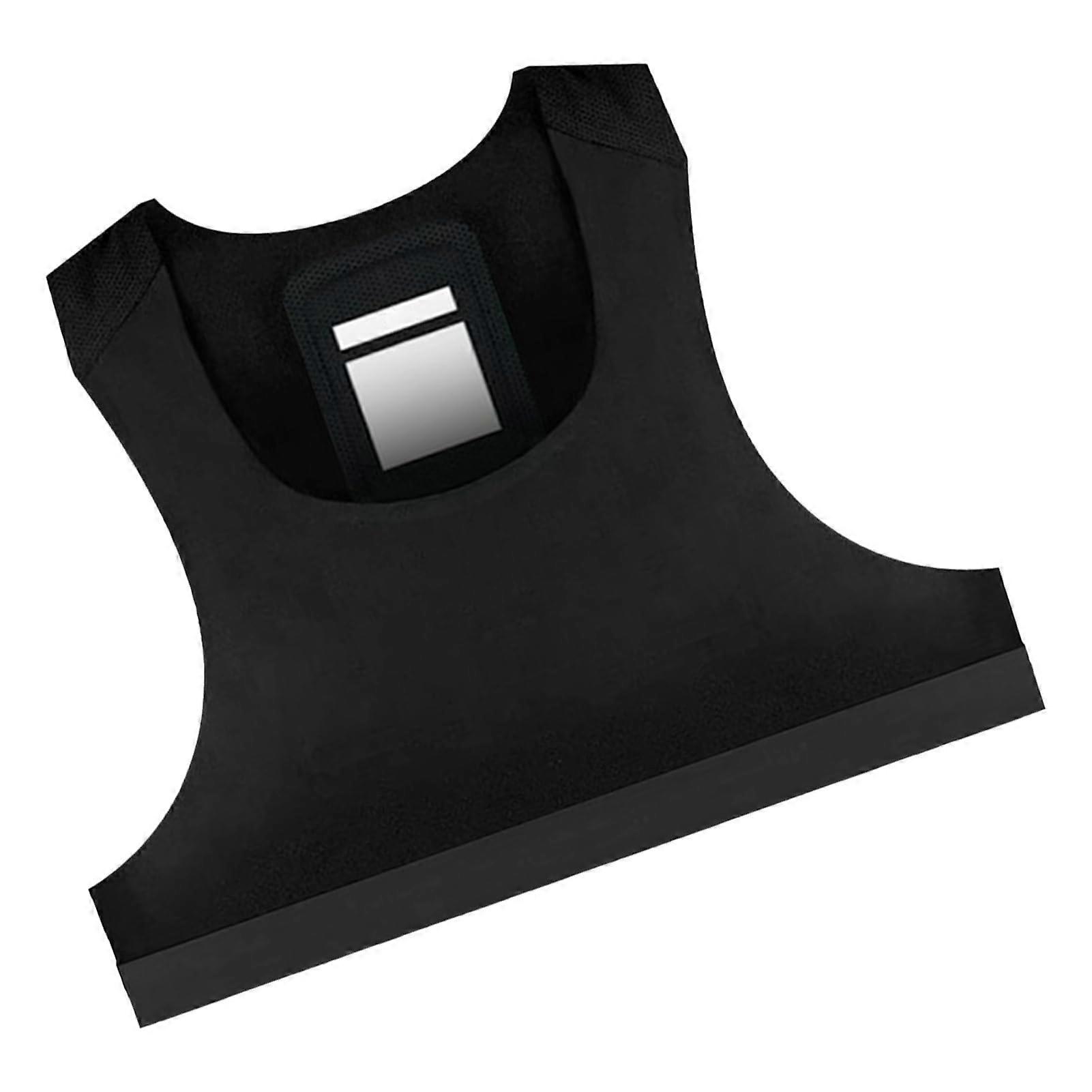 Soccer GPS Tracker Vest Breathable Athletic Tank No Tracker Black 2XL  for Training