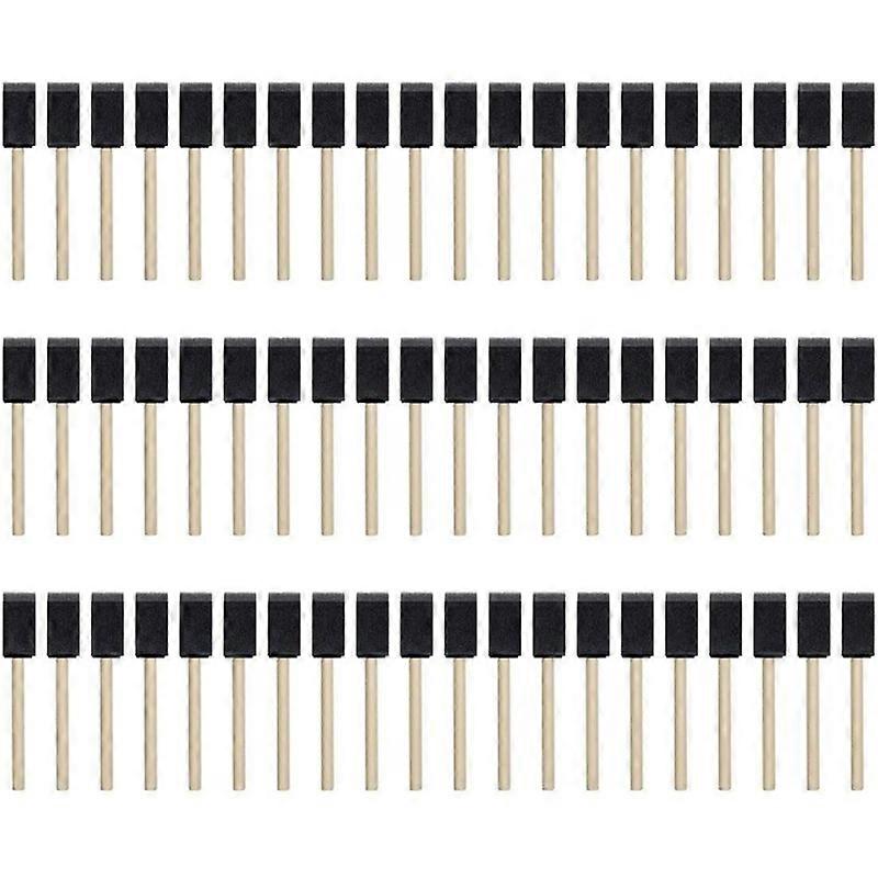 100 pcs. Foam Brush, Sponge Wood Brush, Es Foam Brush,1 Inch Foam Paint Brush For Acrylics, Crafts