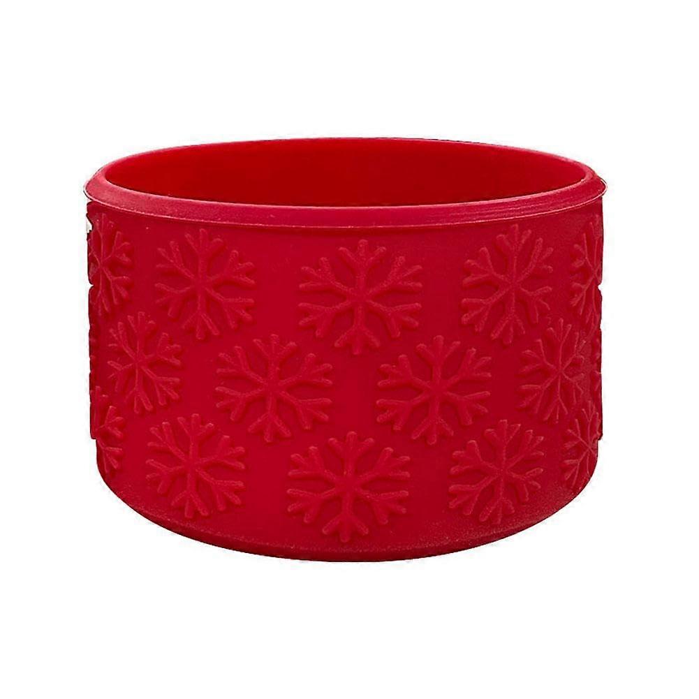 Silicone Boot for Stanley Cup with Snowflake Decorations, Non-Slip Bottom, Fits IceFlow Water Bottles, Color H