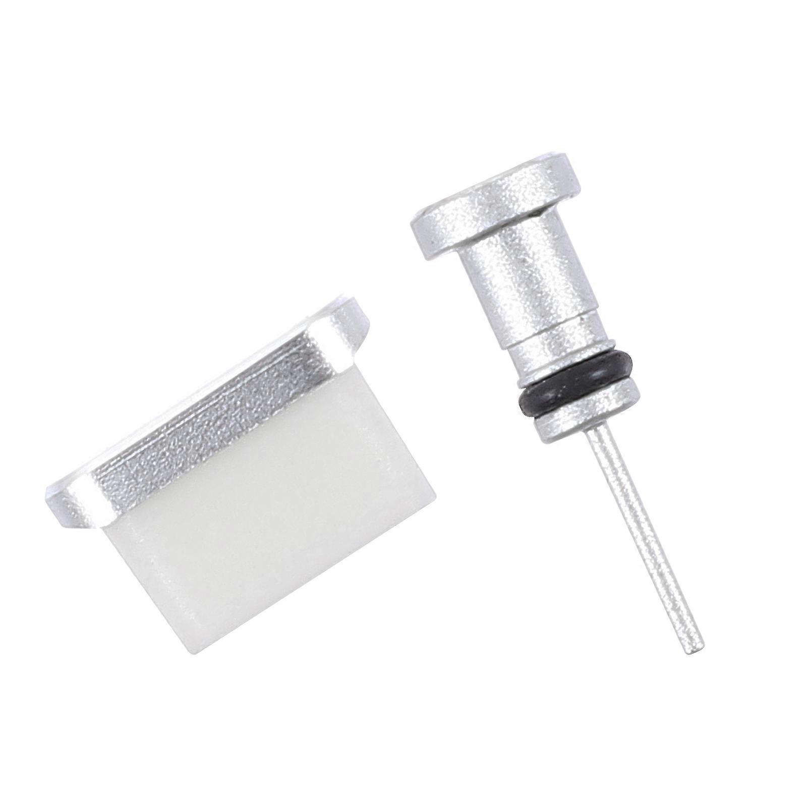 Protective Plug Port Dust Cover Earphone Dust Plug Small and Compact Metal Material for Travel 2 Pairs