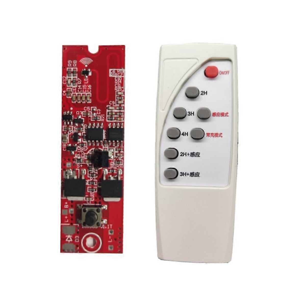 3.2V 3.7V Automatic Control Lamp Board with Remote Control Solar LED Driver Board Multi-Function Human Body Induction B