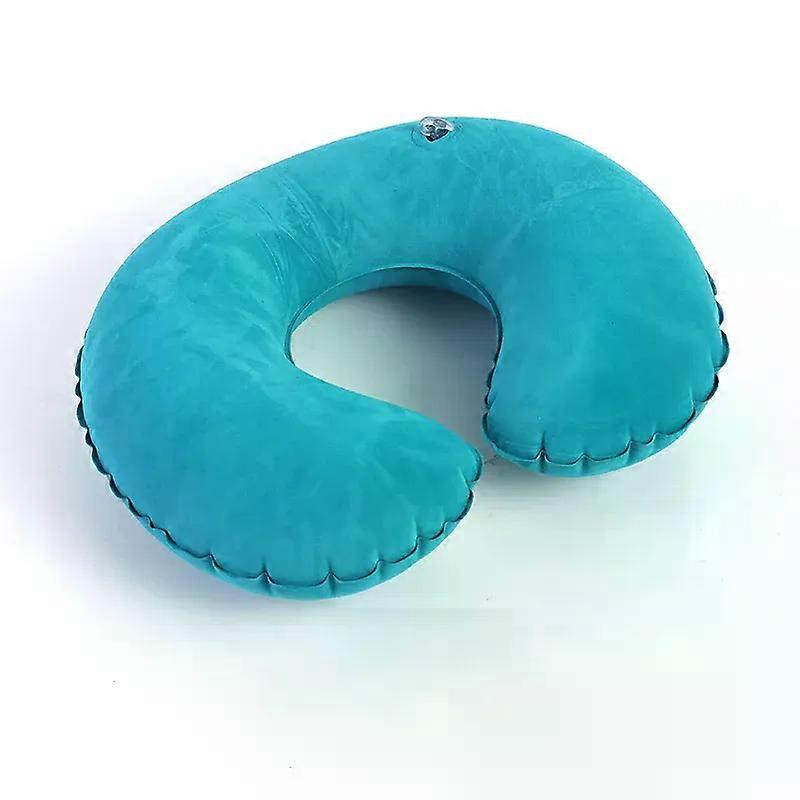 1pc Inflatable C-shaped Pillow Travel Neck Pillow Portable Round Pillow Cushion