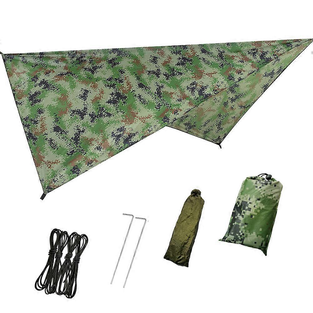 Anti-Uv Outdoor Canopy Shade Waterproof Tent For Beach Relaxation 1 Set Size Camouflage