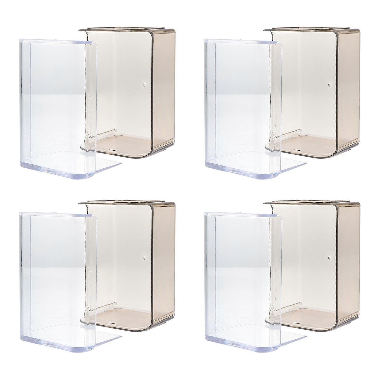Transparent Display Box 6Pcs Transparent Thickened Plastic Model Adornment Box for Storage