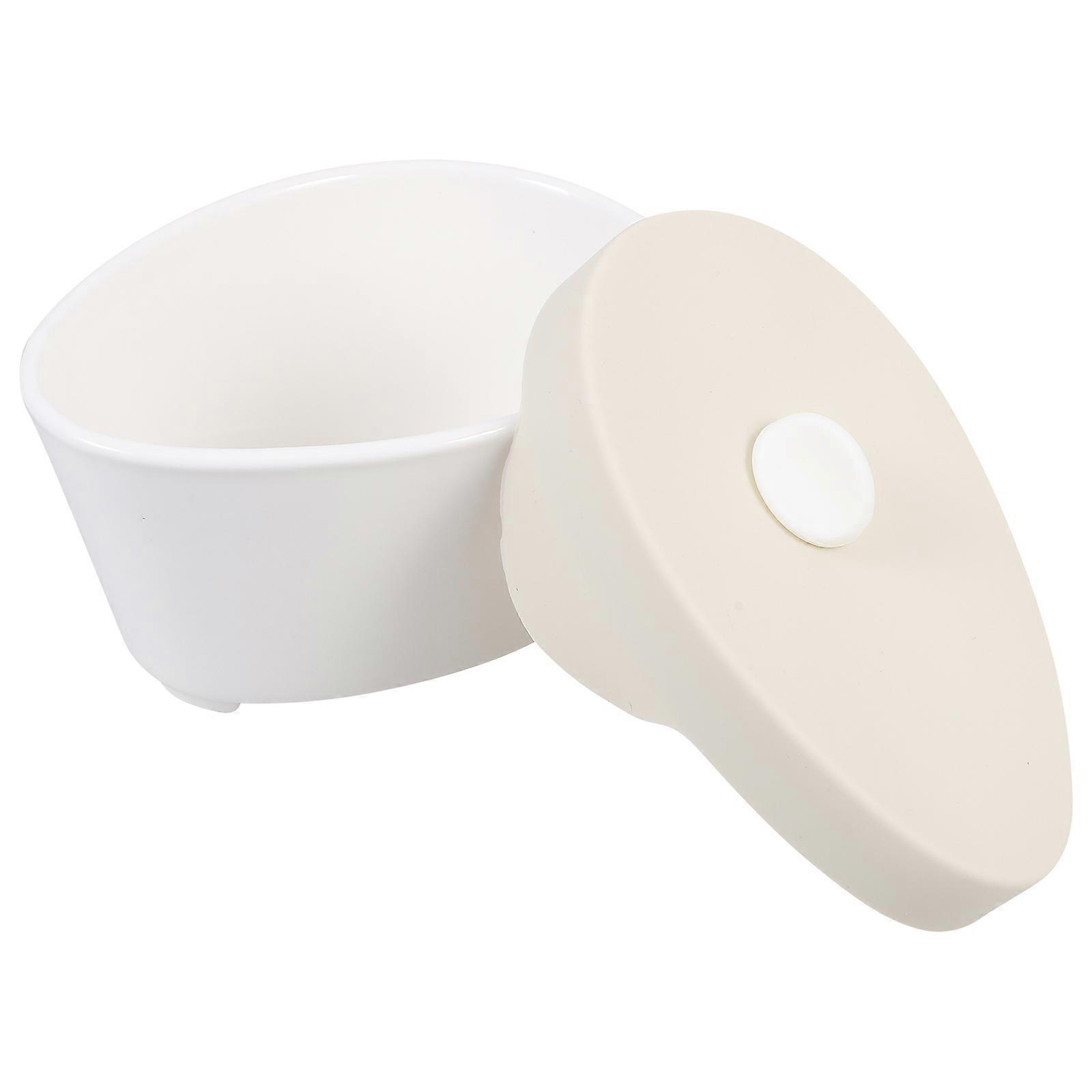 Ceramic Soup Bowl with Lid for Kitchen Use Multi Color Elegant Design 7.87 Inches Diameter