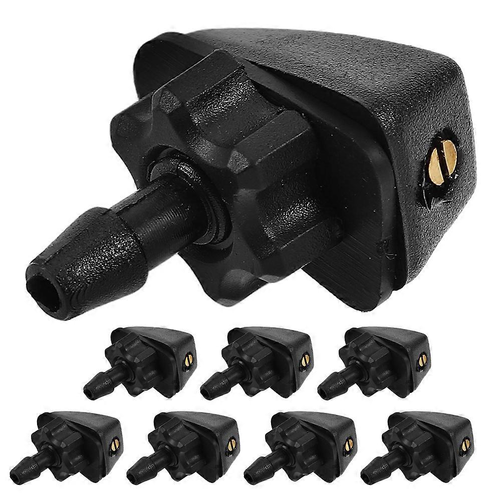 8pcs Windshield Washer Nozzles   Fan Shaped Mist Spray for Even Coverage, High Pressure Water Flow, Weather Resistant & Durable Front Windshield
