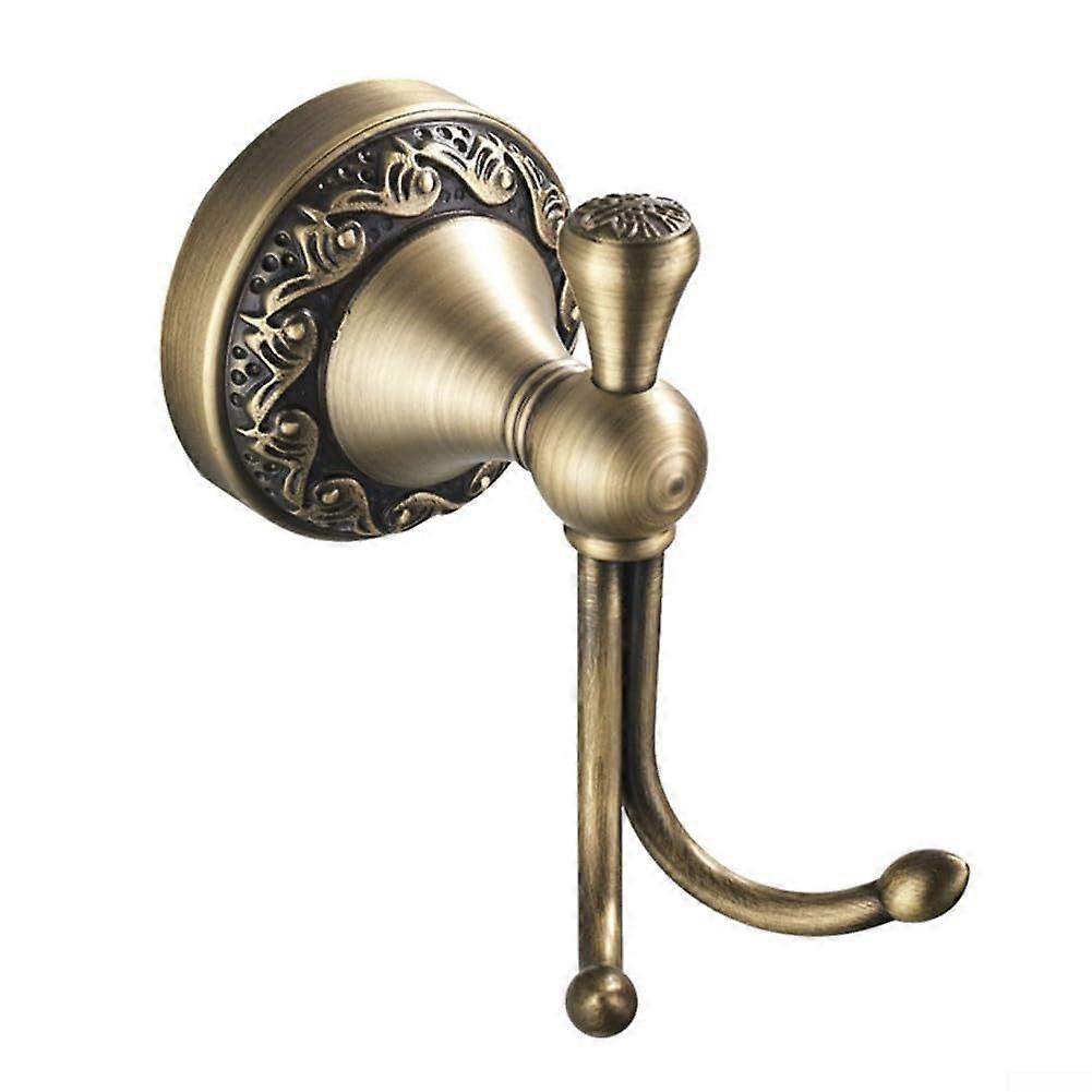 Functional wall hook made of brass for the bathroom, European style, decorative accessory