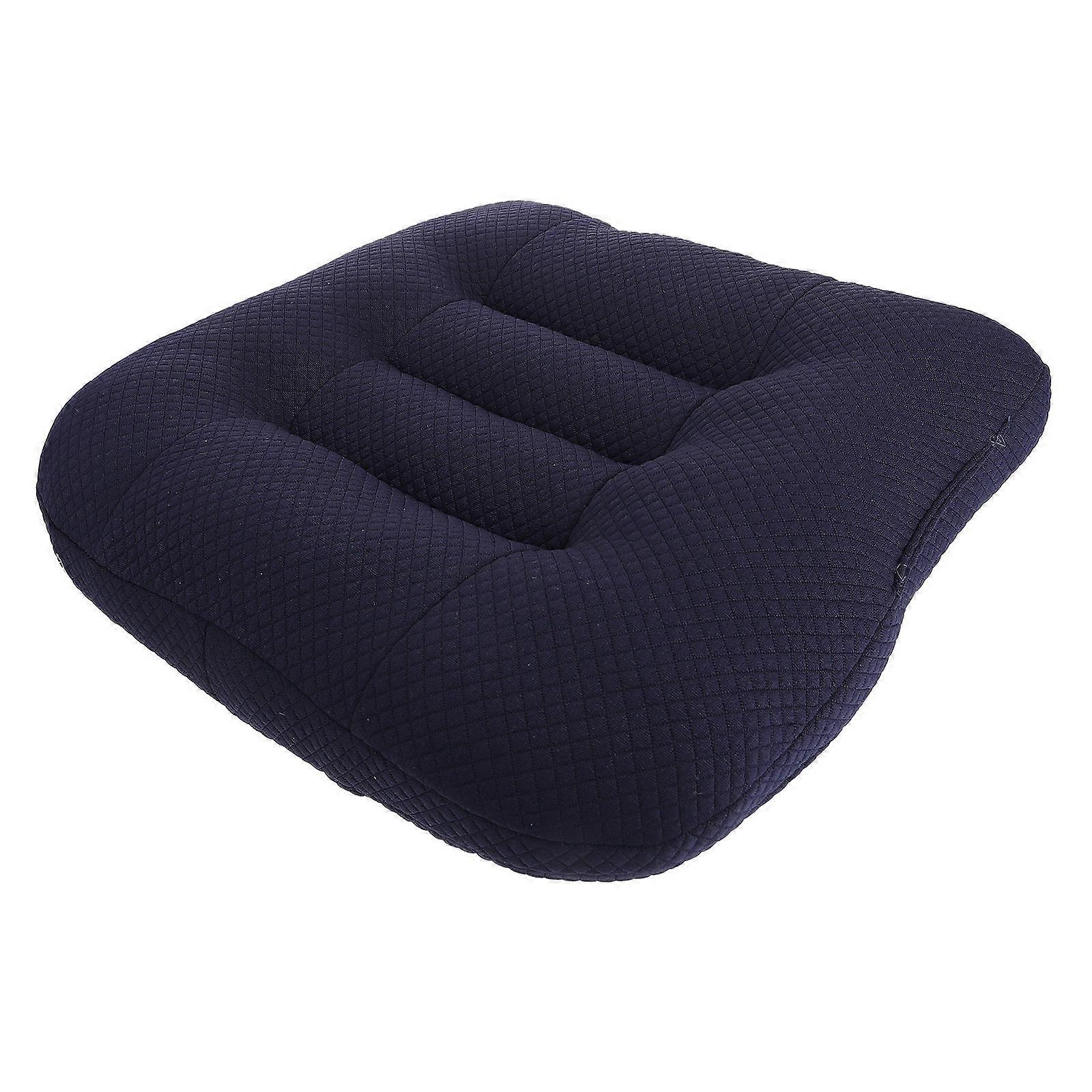 Car Cushion For Height With Support For Drivers Blue Polyester Fiber 1Pack