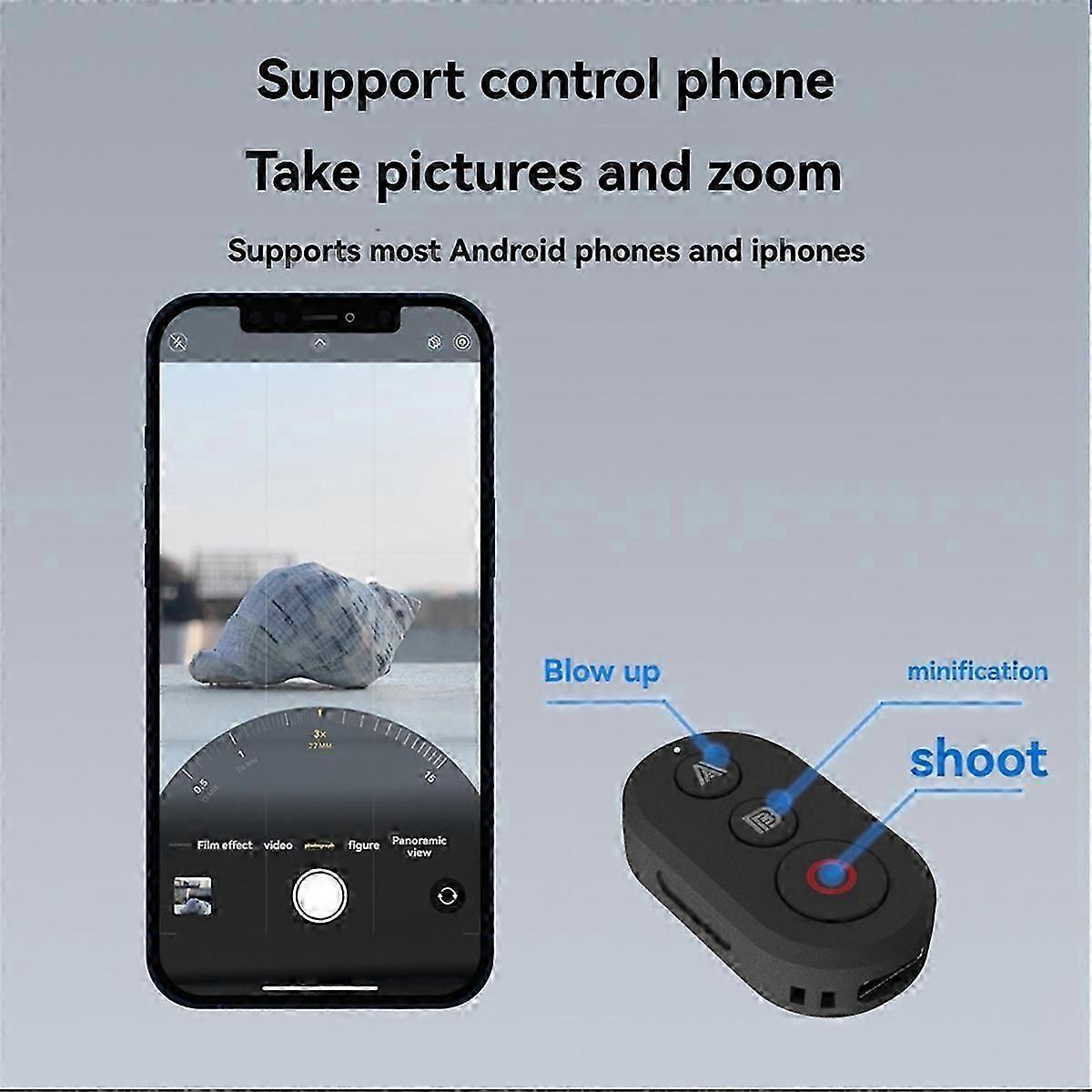 Remote Control for X4 X3 X2 Pro 2 13 Bluetooth Smart Photography Shutter Release Button Controller