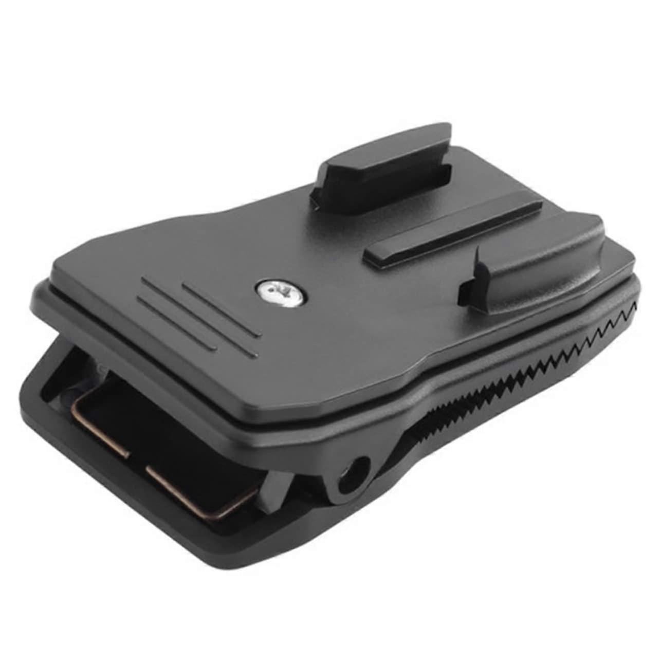 Camera Backpack Clip for Action Camera 360° Rotatable Adjustable Lightweight Stable Hold for Backpack Travel