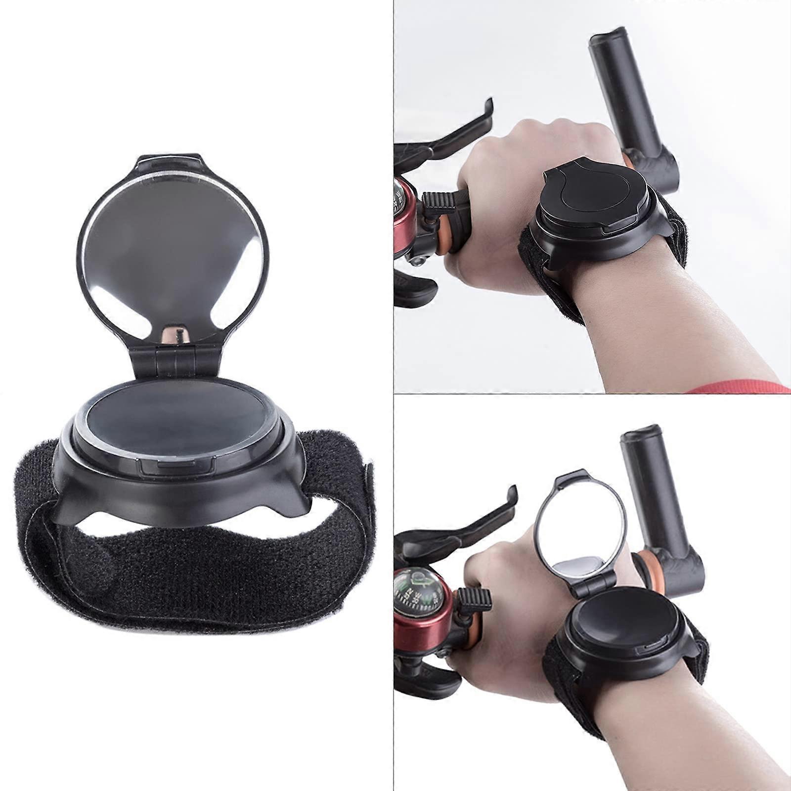 360degree adjustable bicycle rearview armband for handlebars