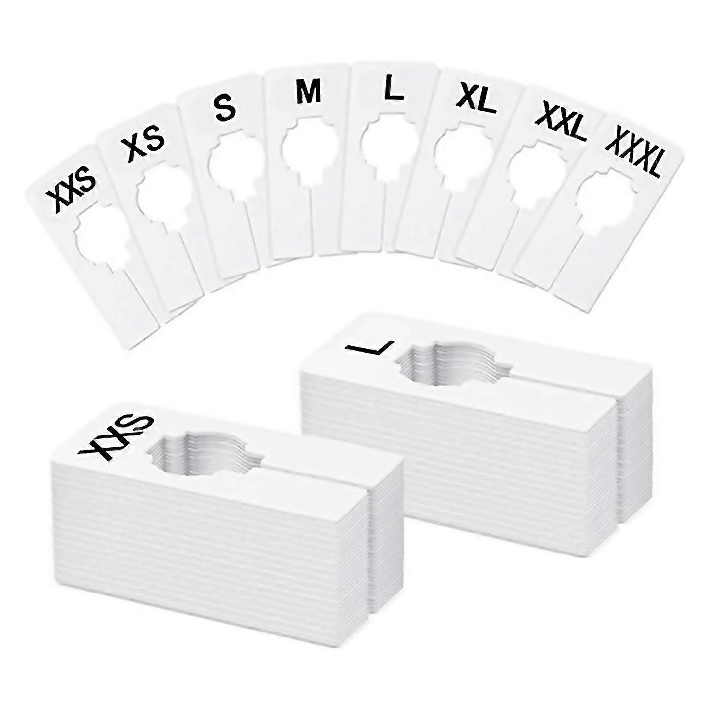 Pour 40 séparateurs de placards inscriptibles et réutilisables Blanc