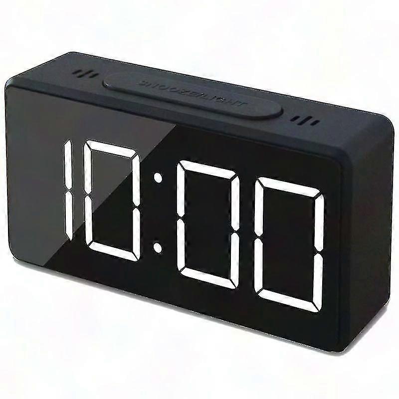 Compact LED Travel Alarm Clock with Temperature Display & Snooze