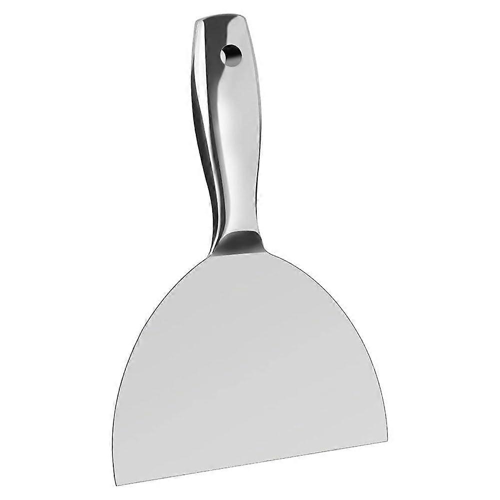 Spachtelmesser 6 Premium Stainless Steel Scraper Tool for Drywall Finishing, One-Piece Design, Polished Finish