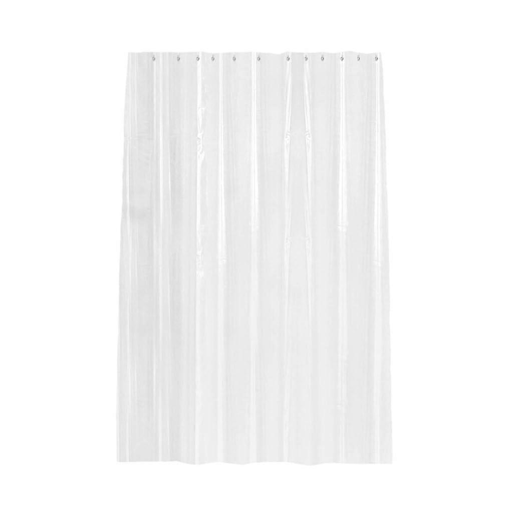 Waterproof Plastic Shower Curtain With Strong Draping Effect PEVA Mold Proof, Transparent, 180 * 180