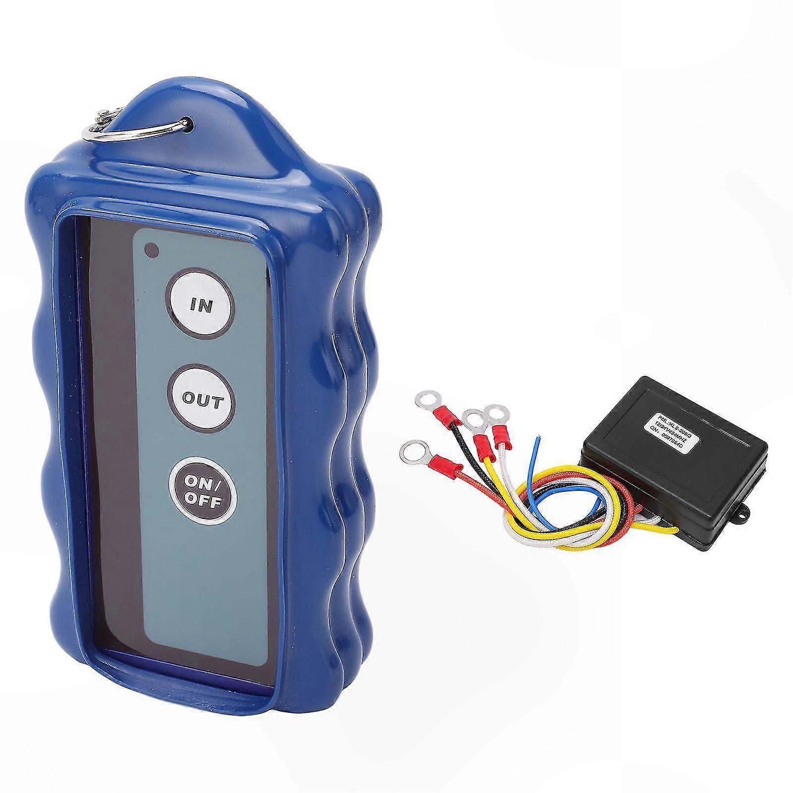 434MHz Wireless Winch Remote Control for Truck ATV Electric Winch Controller Universal Compatibility Receiver Included