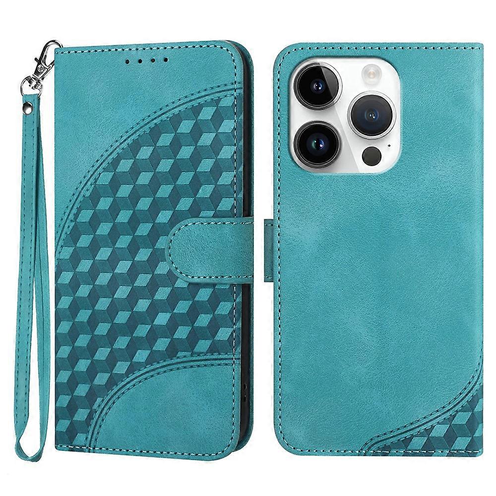 YX0060 Compatible For iPhone 14 Pro Leather Case Elephant Head Pattern with Wallet Stand