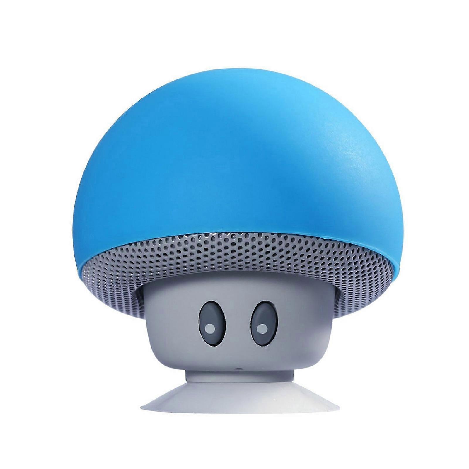 Mini BT Mushroom Speaker - Wireless Portable Speaker with Mic & Suction Cup