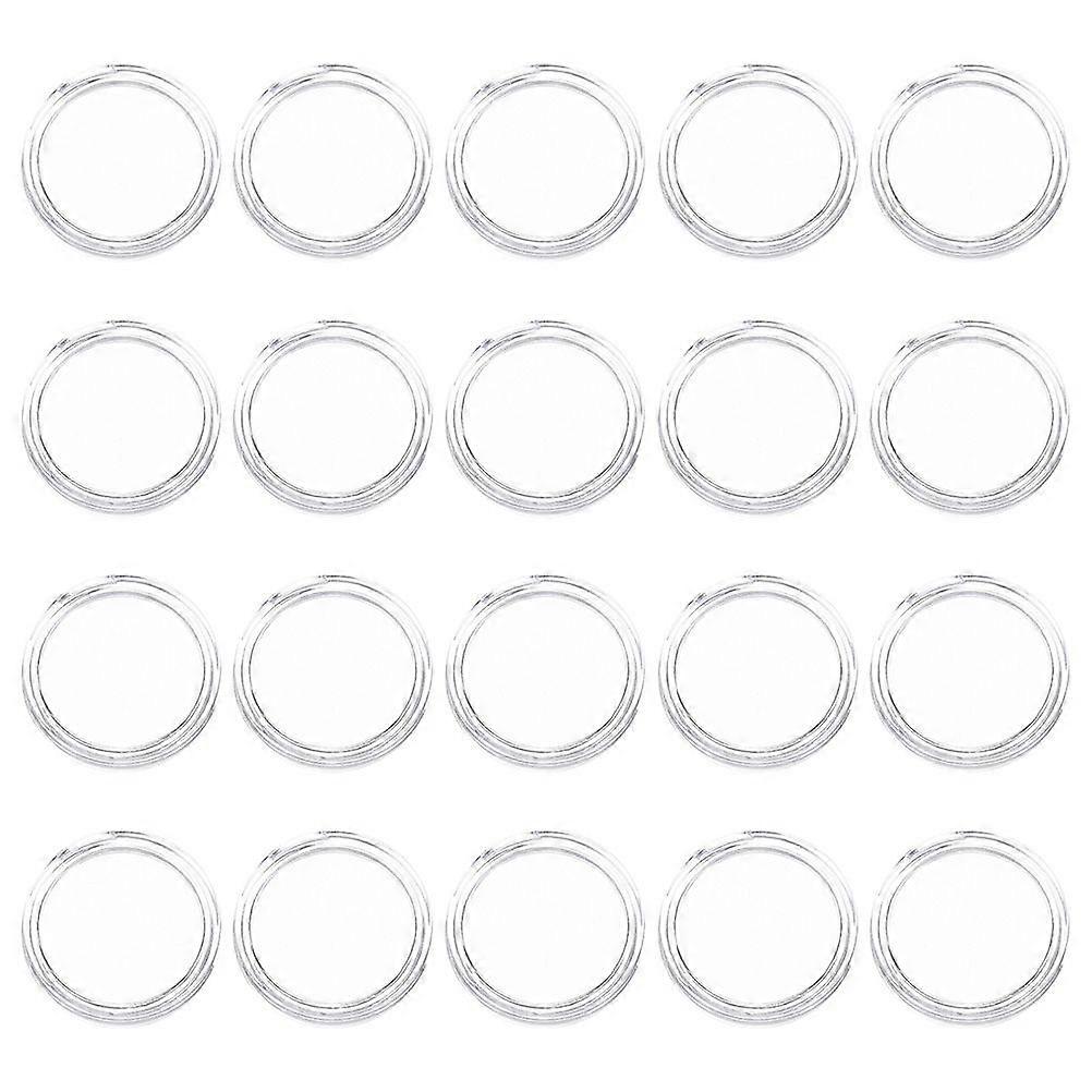 100Pcs Transparent Coin Holders Convenient Coin Cases Coin Capsules Holders