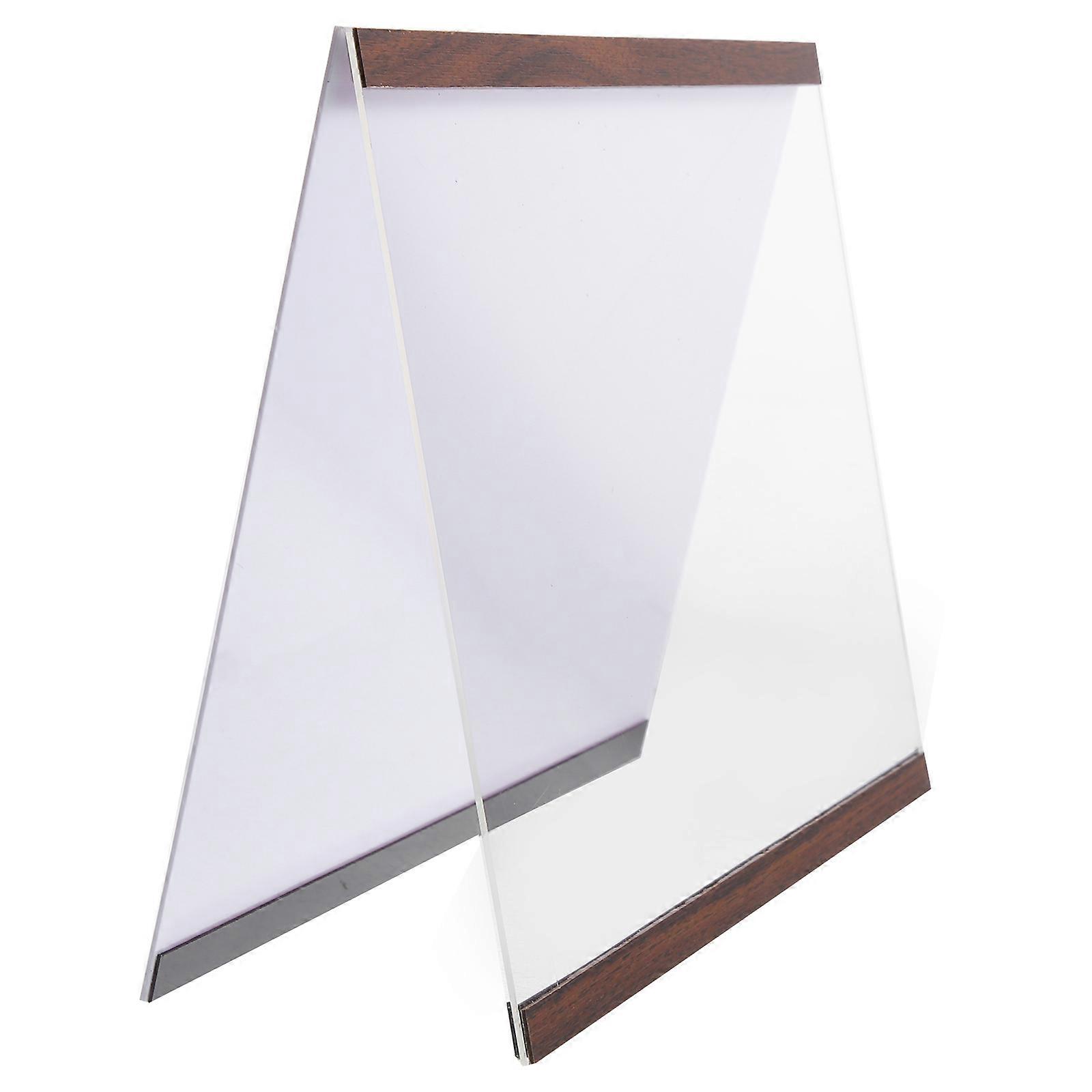 No-Punching Photo Frame Certificate Display Rack Home Use Office Use Brown Acrylic Material 1Pack
