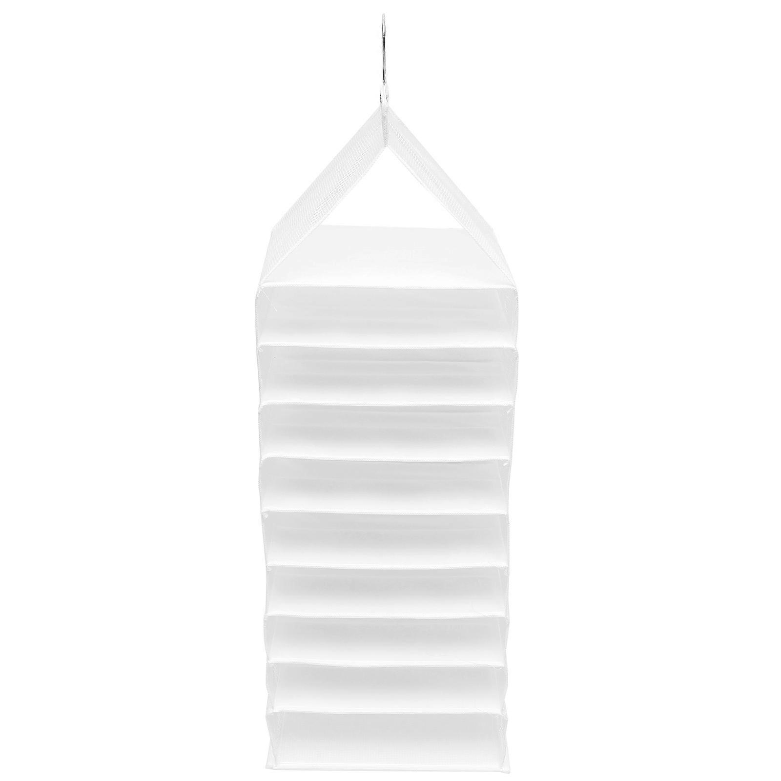 Hanging Closet Storage Bag Clothes Organizer for Wardrobe Use Foldable Pvc with Storage Function 1Set