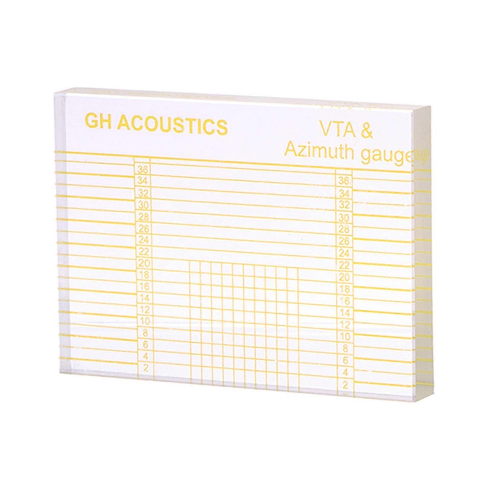 Professional for LP Vinyl Tonearm VTA Cartridge Azimuth Alignment Ruler Headshell Alignmen