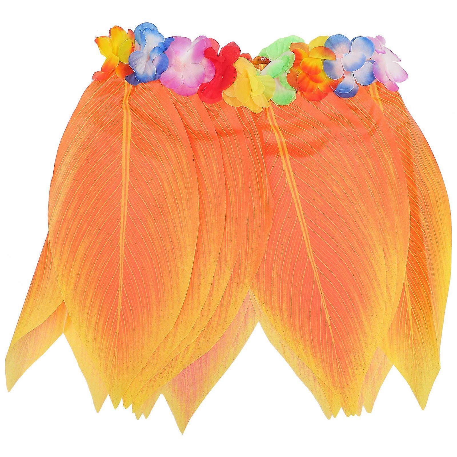 Hawaiian Grass Skirt Costume with Realistic Leaf Design – Comfortable Wear for Luau, Beach & Halloween Events