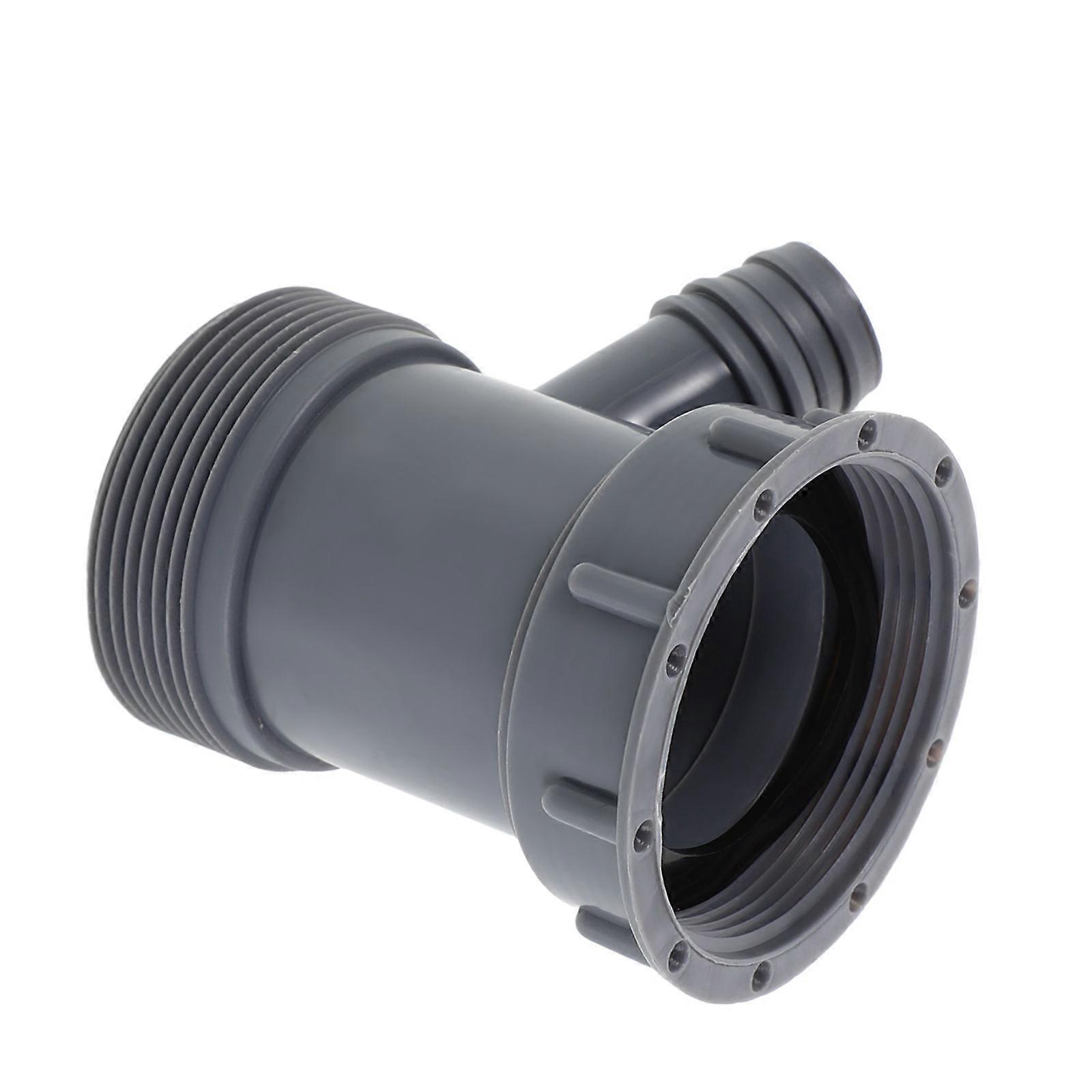 Kitchen Sink Adapter Kit Drain Hose Adapter for Dishwasher Y-Shaped Grey Pp Material Drainage Management 1Pcs