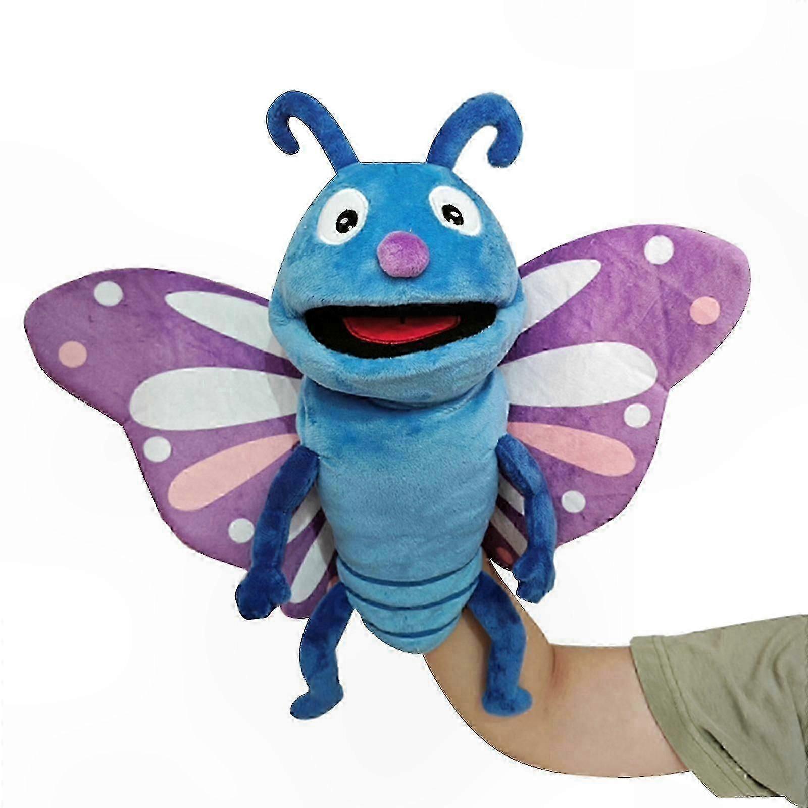 Plush Hand Puppet Set with Insect Designs for Kids and Adults