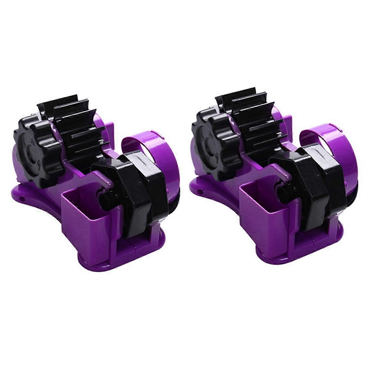 2X Semi-Automatic Tape Dispenser with 35mm Fixed Length Tape Cutter Desktop Office Packaging Househo