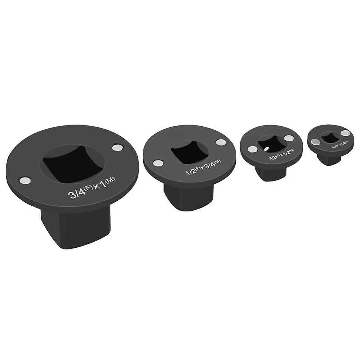 4pcs Low Profile Impact Socket Adapter Set, Drive Ratchet Adapter Set