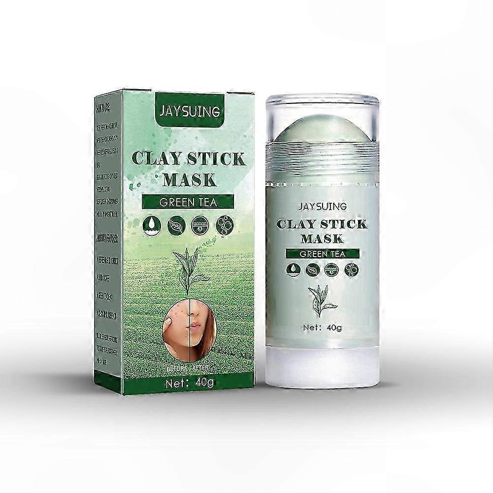 Green Tea Clay Stick for Deep Pore Cleansing and Blackhead Removal Suitable for All Skin Types