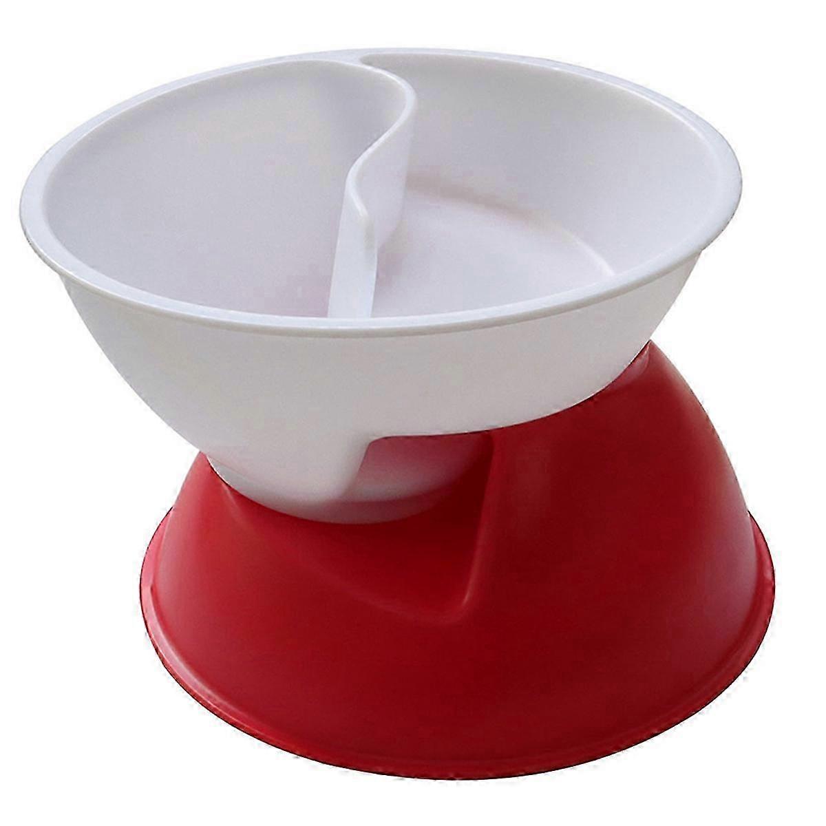 Breakfast Dry and Wet Separation Cereal Bowl Dip Compartment Bowl