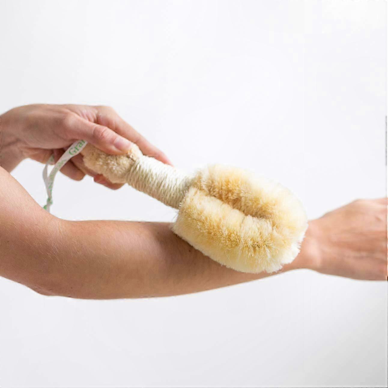 Sisal Bath Brush with Natural Fibers for Dry Skin and Improved Circulation