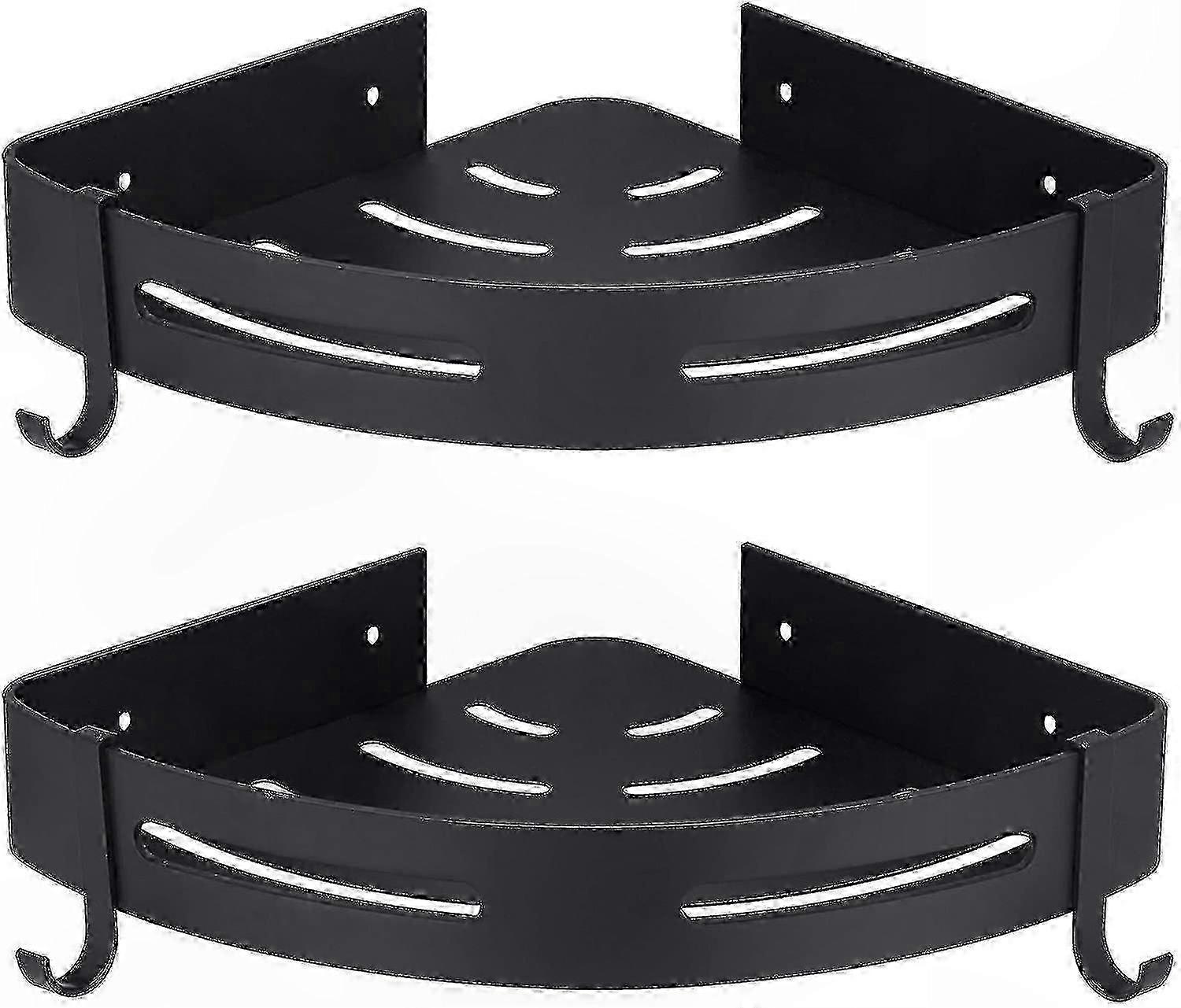 Corner Shower Shelf Basket with Drilling-Free Installation for Bathroom Storage Solution