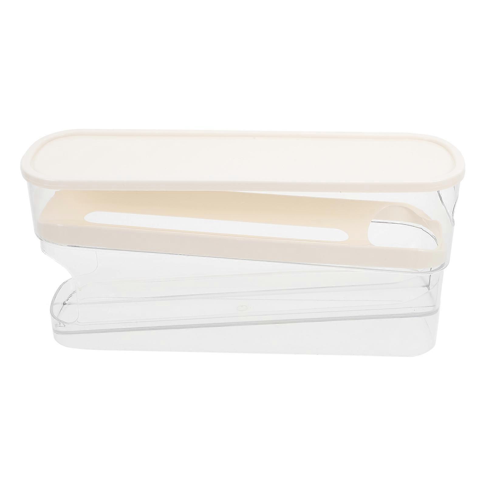 Convenient Organization Automatic Roll Egg Storage Rack Transparent 28.50X14.00X8.50CM Odor Design 1Set