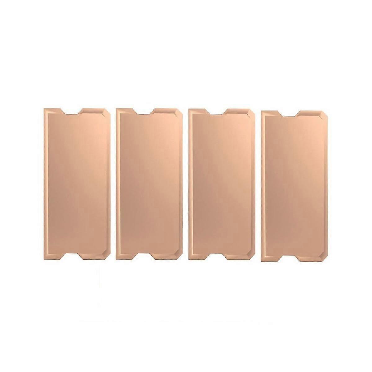 4Pcs Copper Laptop Memory Heatsink Heat Dissipation DDR4/5 Heat Sink Copper Plate